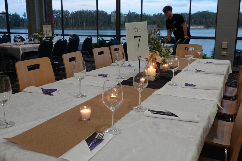 The clubhouse was perfectly presented for the historic dinner.