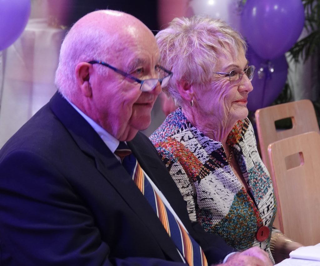 Club President Geoff Harris and Jan.